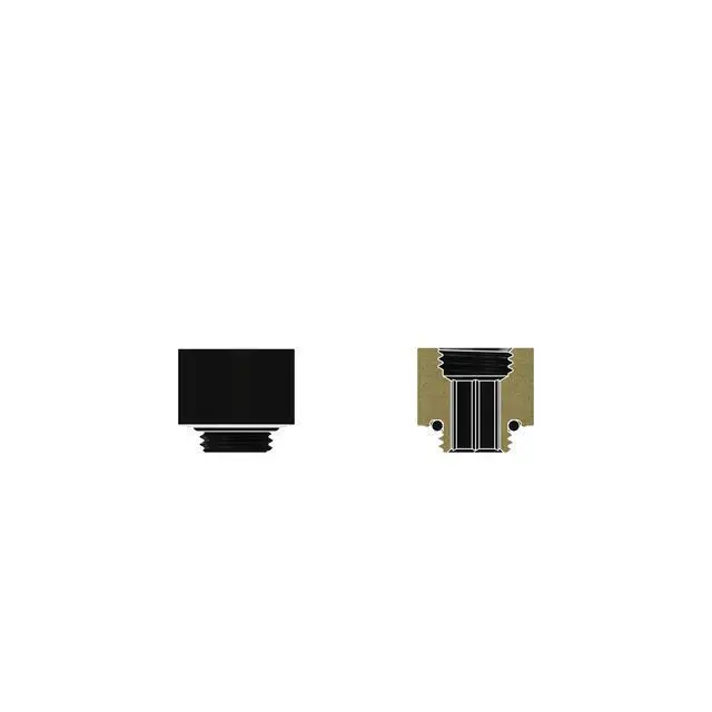 Alt view image 5 of 7 - Thermal Grizzly DeltaMate 14mm Male to Female Extender Fitting - MF14 - Black - 6 Pack, G1/4, Brass (TG-DM-FIT-6007)