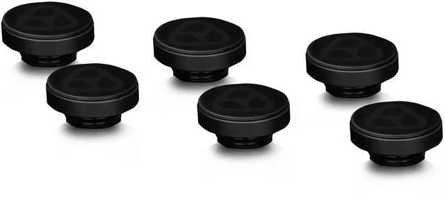 Alt view image 7 of 7 - Thermal Grizzly DeltaMate G1/4" Plug Fitting - Black - 6 Pack, Brass (TG-DM-FIT-6009)
