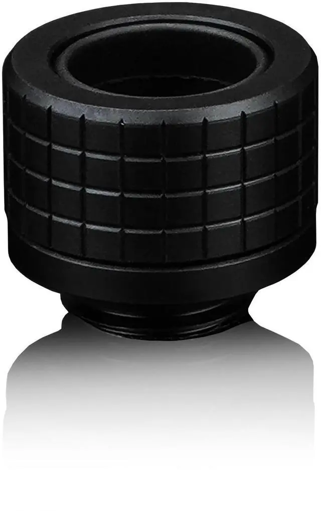 Alt view image 3 of 7 - Thermal Grizzly DeltaMate 14mm HardTube Compression Fitting - HT14 - Black - 6 Pack, G1/4, Brass (TG-DM-FIT-6014)
