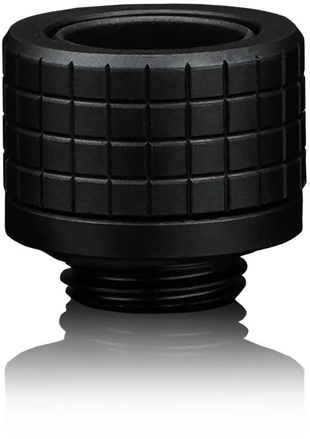 Alt view image 4 of 7 - Thermal Grizzly DeltaMate 14mm HardTube Compression Fitting - HT14 - Black - 6 Pack, G1/4, Brass (TG-DM-FIT-6014)