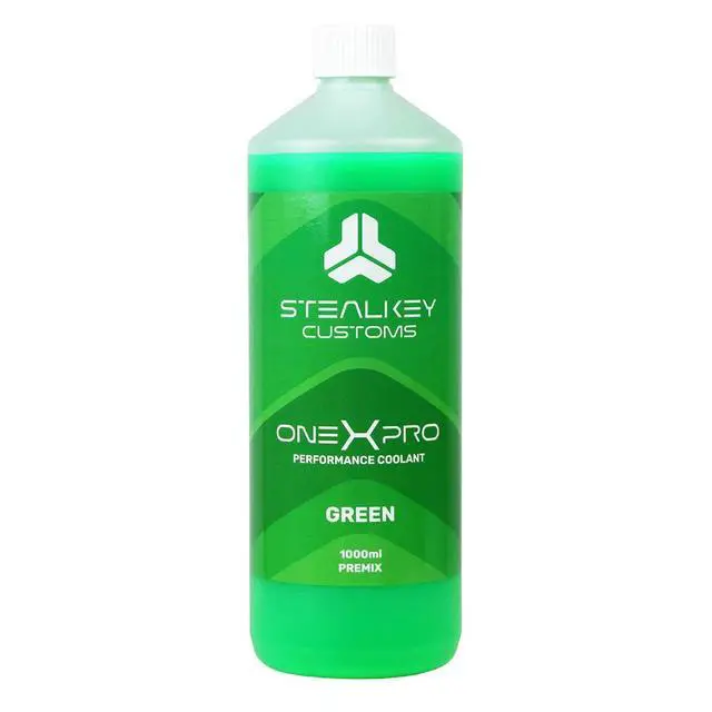 Alt view image 6 of 7 - StealKey Customs OneXPro Coolant Pre-Mix - Green 1000ml (23005)