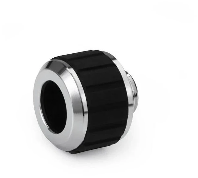 Alt view image 5 of 9 - Alphacool Apex Grip 13mm G1/4 HardTube Fitting - Chrome - 6 Pack, Brass (14927)