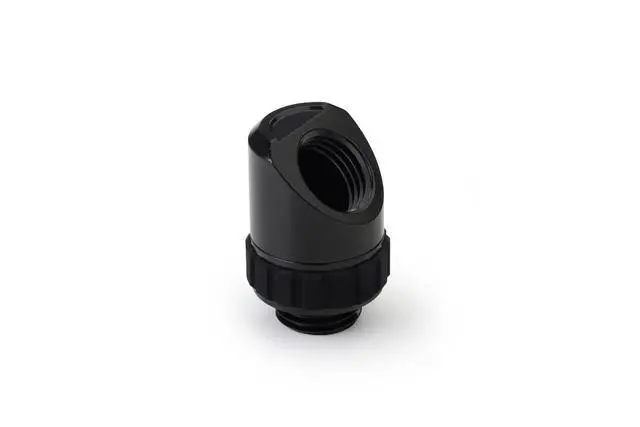 Alt view image 4 of 6 - Alphacool Apex Grip 45° G1/4 Rotary Adapter Fitting - Black (14808)
