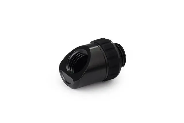 Alt view image 5 of 6 - Alphacool Apex Grip 45° G1/4 Rotary Adapter Fitting - Black (14808)