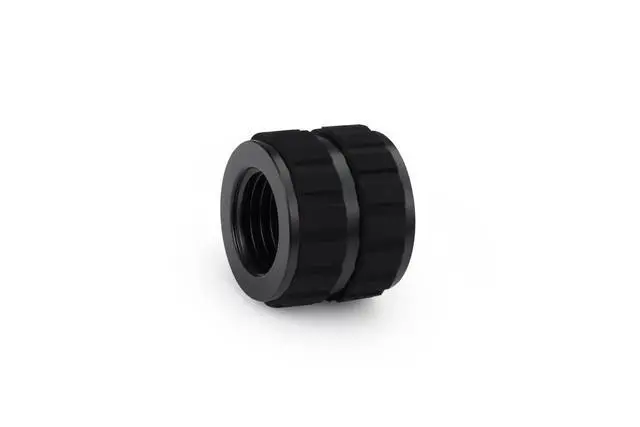 Alt view image 2 of 2 - Alphacool Apex Grip G1/4 Female to Female Rotary Fitting - Black (14810)