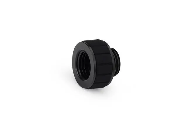 Alt view image 3 of 4 - Alphacool Apex Grip 10mm G1/4 Male to Female Extension Fitting - Black (14811)