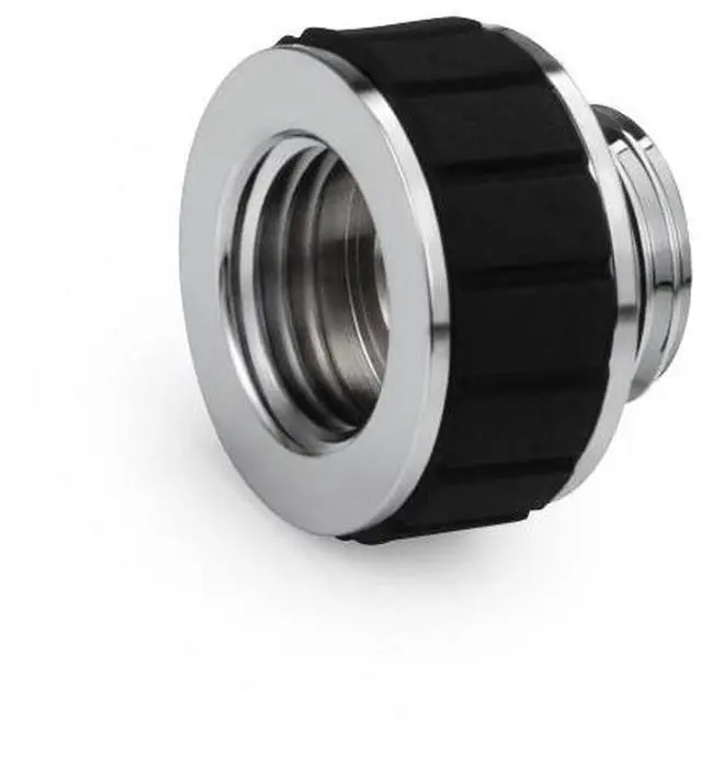 Alt view image 3 of 4 - Alphacool Apex Grip 10mm G1/4 Male to Female Extension Fitting - Chrome (14896)