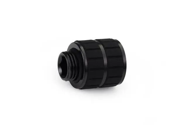 Alt view image 3 of 3 - Alphacool Apex Grip 20mm G1/4 Male to Female Extension Fitting - Black (14812)