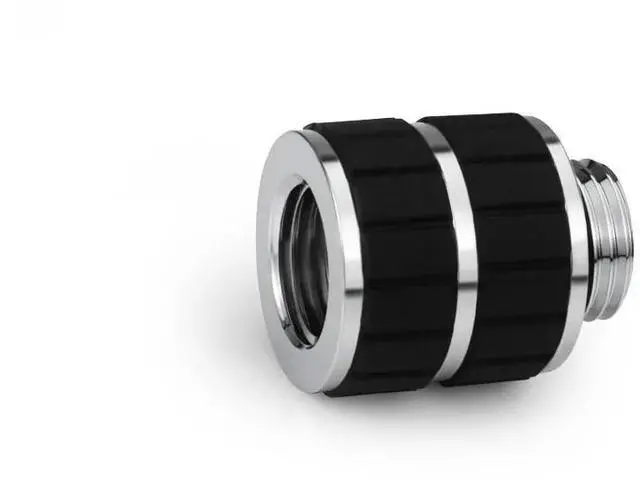 Alt view image 3 of 4 - Alphacool Apex Grip 20mm G1/4 Male to Female Extension Fitting - Chrome, Brass (14898)