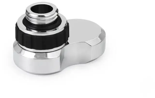 Alt view image 4 of 4 - Alphacool Apex Grip 16mm 360° G1/4 Male to Female Rotary Offset Fitting - Chrome (14892)