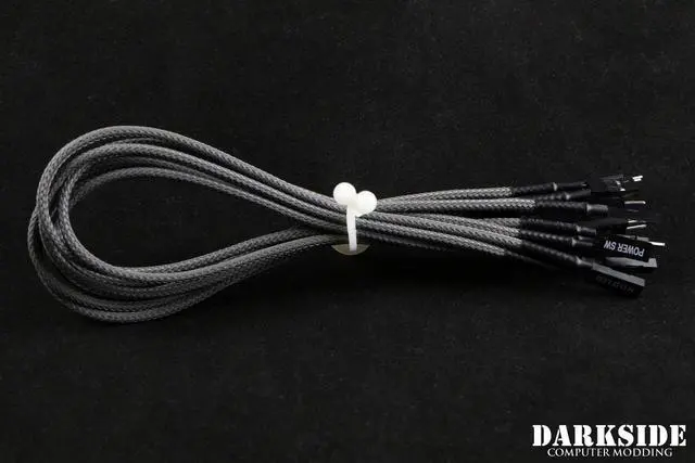 Alt view image 6 of 6 - Darkside Front Panel I/O Connection Kit â Gun Metal (DS-1129)