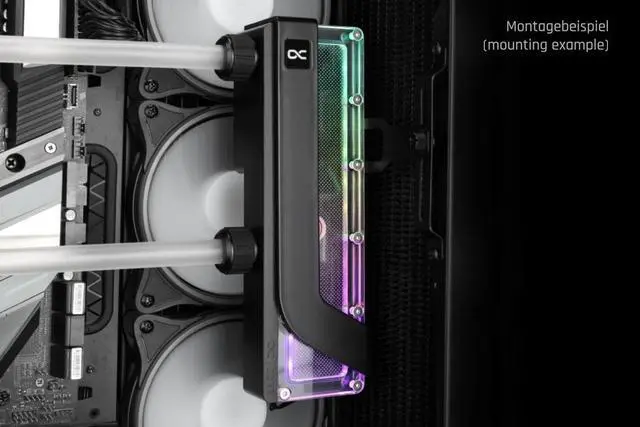 Alt view image 5 of 6 - Alphacool Core 2x DDCzero Flat Reservoir 200 with Pump (14572)