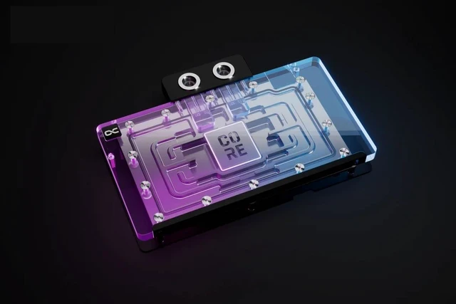 Alt view image 2 of 13 - Alphacool Core Geforce RTX 5090 EPIC-X with Backplate GPU Water Block, G1/4, Chrome Plated Copper, ARGB (14739)