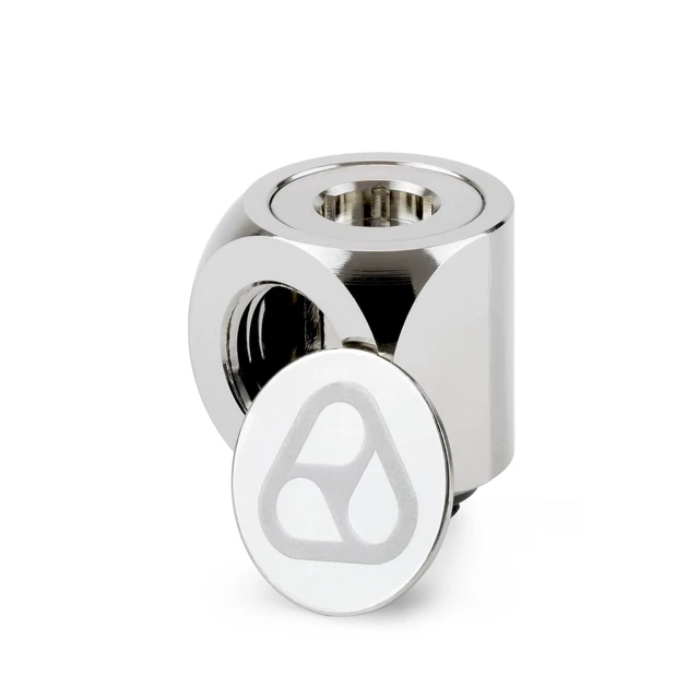 Alt view image 13 of 14 - Thermal Grizzly DeltaMate 90 Degree Rotary Fitting, Gloss Nickel