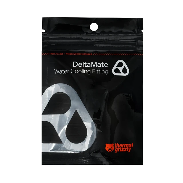 Alt view image 11 of 11 - Thermal Grizzly DeltaMate MF7 Extender Fitting, Gloss Nickel