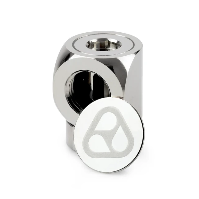 Alt view image 13 of 14 - Thermal Grizzly DeltaMate FF 90 Degree Rotary Fitting, Gloss Nickel