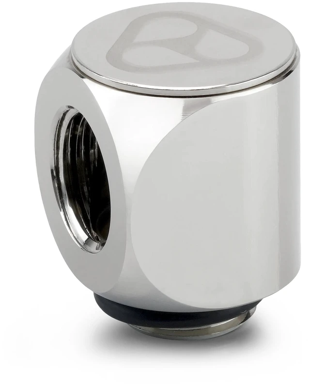 Alt view image 9 of 14 - Thermal Grizzly DeltaMate 90 Degree Rotary Fitting, Gloss Nickel, 6-pack
