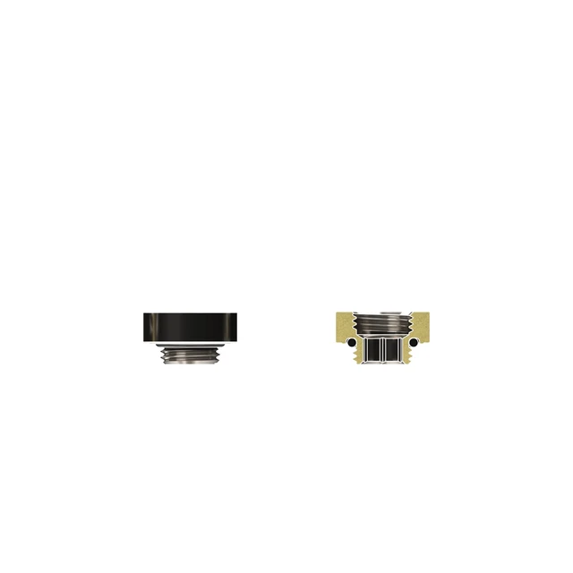 Alt view image 9 of 13 - Thermal Grizzly DeltaMate MF7 Extender Fitting, Gloss Nickel, 6-pack