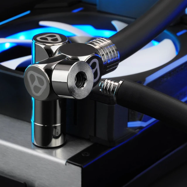 Alt view image 10 of 13 - Thermal Grizzly DeltaMate Drain Valve, Gloss Nickel