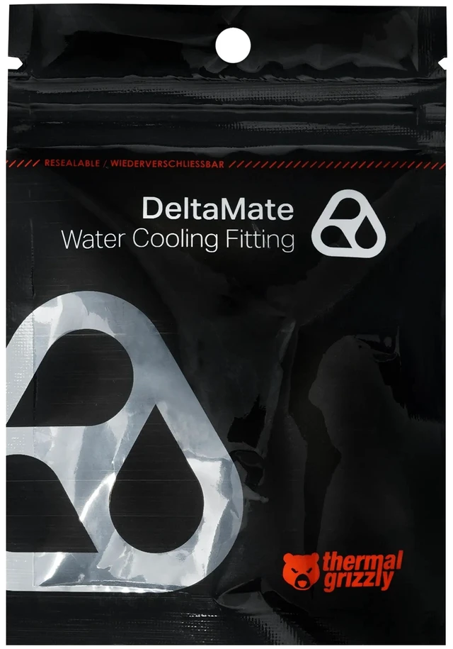 Alt view image 13 of 13 - Thermal Grizzly DeltaMate Drain Valve, Gloss Nickel