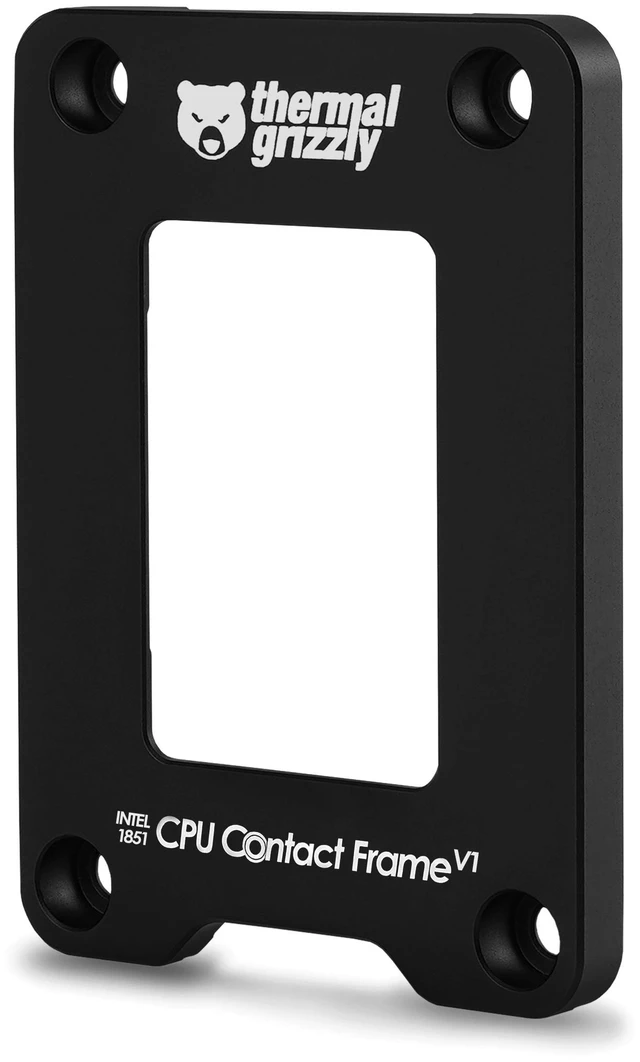 Main image of Thermal Grizzly Intel 1851 CPU Contact Frame V1, Aluminum, Black (TG-CF-i1851-V1)