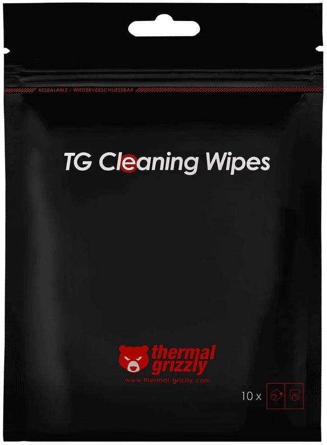 Alt view image 5 of 9 - Thermal Grizzly Cleaning Wipes - White (TG-CW-10)
