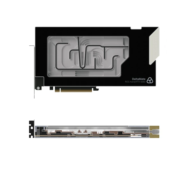 Alt view image 2 of 14 - Thermal Grizzly DeltaMate GPU Block - Astral GeForce RTX 5080, G1/4, Nickel Plated Copper, Black (TG-DM-GPU-002)