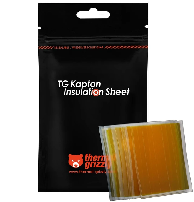 Alt view image 5 of 10 - Thermal Grizzly Kapton Insulation Sheet, Yellow (TG-KIS-10-60-50)