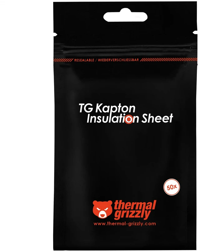 Alt view image 6 of 10 - Thermal Grizzly Kapton Insulation Sheet, Yellow (TG-KIS-10-60-50)