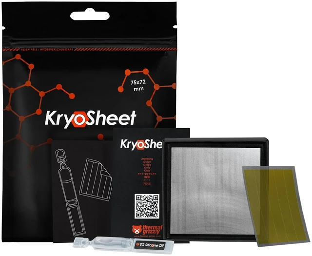 Alt view image 5 of 11 - Thermal Grizzly KryoSheet - 75 x 72 x 0.2 mm, Black (TG-KS-75-72)