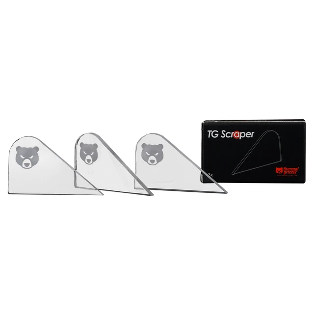 Alt view image 3 of 11 - Thermal Grizzly Scraper - 3 Pack - Clear, Acrylic (TG-SC-3)