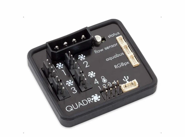 Main image of Aquacomputer QUADRO Fan Controller for PWM-Fans (53256)