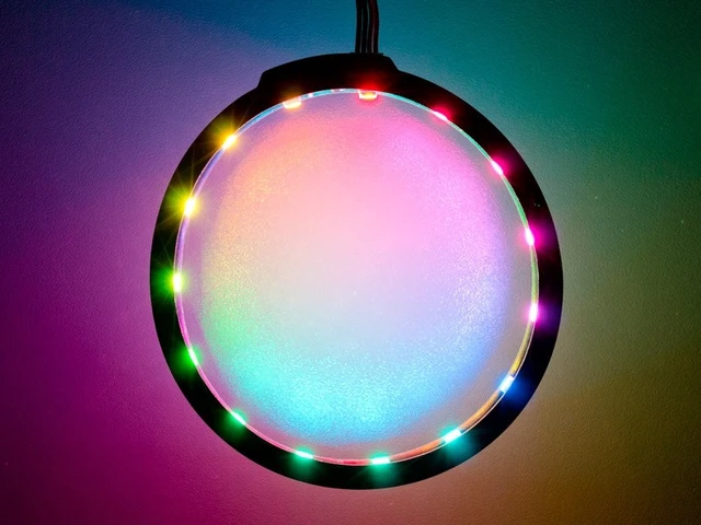 Alt view image 3 of 3 - Aquacomputer RGBpx LED-Ring Aqualis 450/880, 15 LEDs, Black (53274)