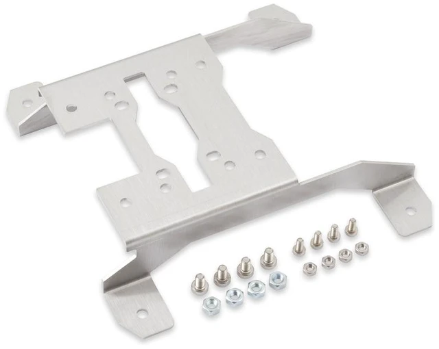Main image of Aquacomputer D5 140mm Fan Mounting Bracket, Stainless Steel (41125)