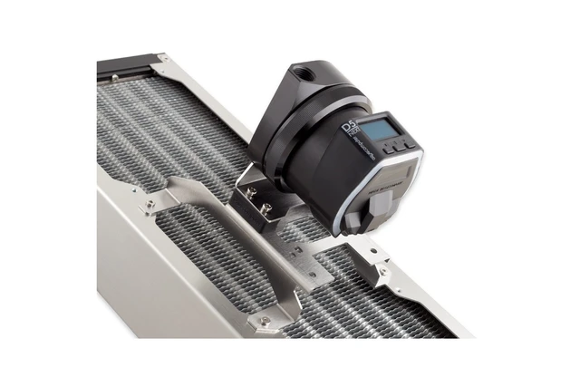 Alt view image 2 of 10 - Aquacomputer D5 140mm Fan Mounting Bracket, Stainless Steel (41125)