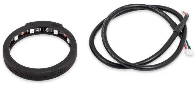 Main image of Aquacomputer RGBpx LED Ring Aqualis 100/150, 10 Addressable LEDs, Black (53276)