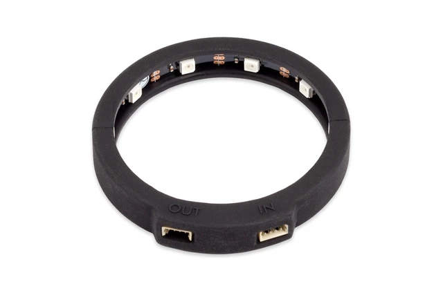 Alt view image 2 of 3 - Aquacomputer RGBpx LED Ring Aqualis 100/150, 10 Addressable LEDs, Black (53276)
