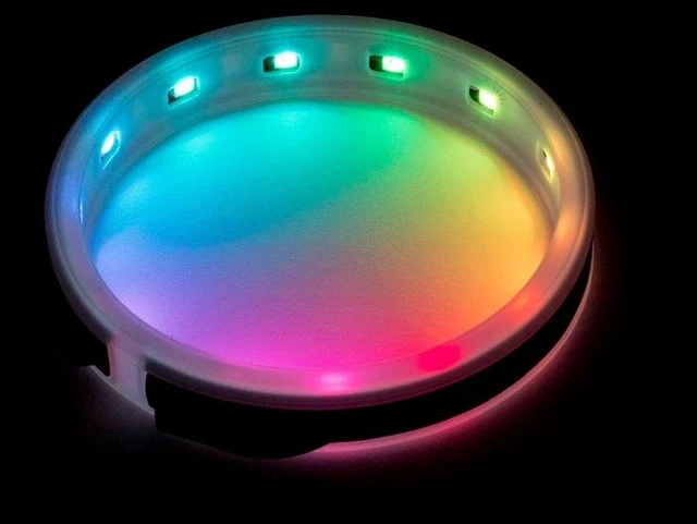 Alt view image 2 of 2 - Aquacomputer RGBpx LED Ring for ULTITUBE reservoirs - 13 addressable LEDs, Black (34115)