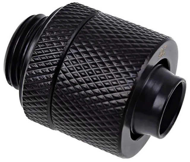 Main image of Alphacool Eiszapfen 3/8" ID x 1/2" OD G1/4" Compression Fitting - Black (17226)