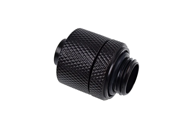 Alt view image 3 of 4 - Alphacool Eiszapfen 3/8" ID x 1/2" OD G1/4 Compression Fitting - Black Sixpack (17228)