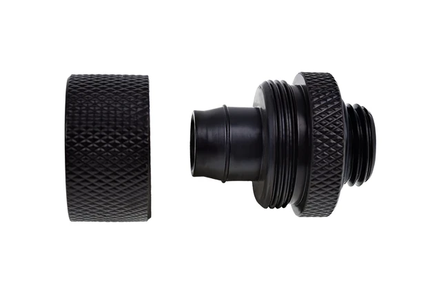 Alt view image 3 of 3 - Alphacool Eiszapfen 3/8" ID x 5/8" OD G1/4" Compression Fitting - Black (17232)