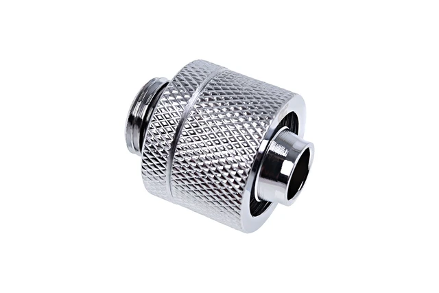 Alt view image 2 of 4 - Alphacool Eiszapfen 3/8" ID x 5/8" OD G1/4 Compression Fitting - Chrome Sixpack (17235)