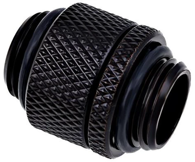 Main image of Alphacool Eiszapfen G1/4" Male To Male Rotatable Adapter Fitting - Black (17244)