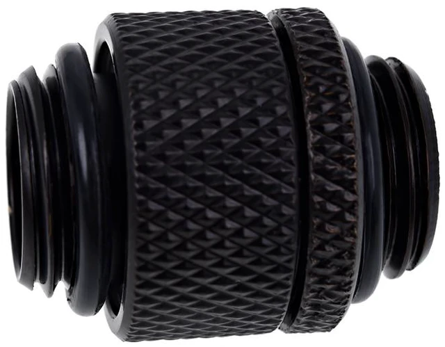 Alt view image 3 of 3 - Alphacool Eiszapfen G1/4" Male To Male Rotatable Adapter Fitting - Black (17244)
