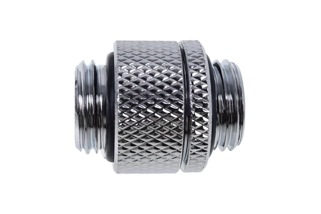 Alt view image 2 of 2 - Alphacool Eiszapfen G1/4" Male To Male Rotatable Adapter Fitting - Chrome (17245)