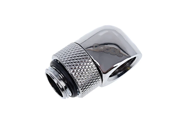 Alt view image 3 of 3 - Alphacool Eiszapfen G1/4" 90° Rotary L-Connector - Chrome (17249)
