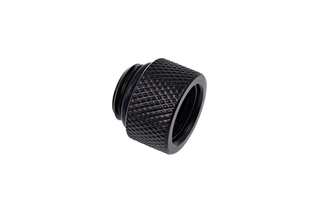 Alt view image 2 of 3 - Alphacool Eiszapfen G1/4" Male to Female Extender Fitting - 10mm - Black (17254)