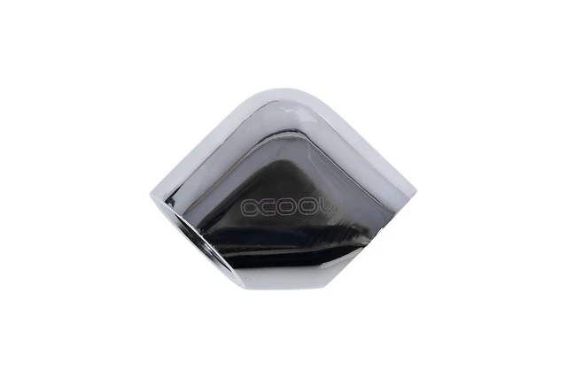 Alt view image 3 of 3 - Alphacool Eiszapfen G1/4" 90° Female to Female L-Connector - Chrome (17259)