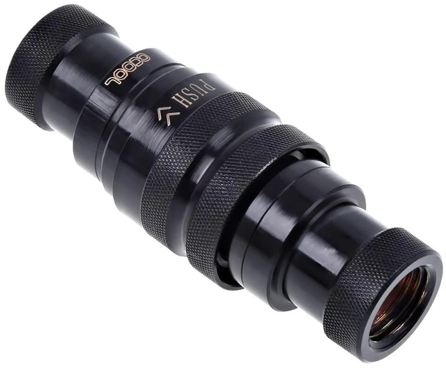 Alt view image 15 of 19 - Alphacool G1/4" Eiszapfen HF Quick Release Connector Kit, Deep Black