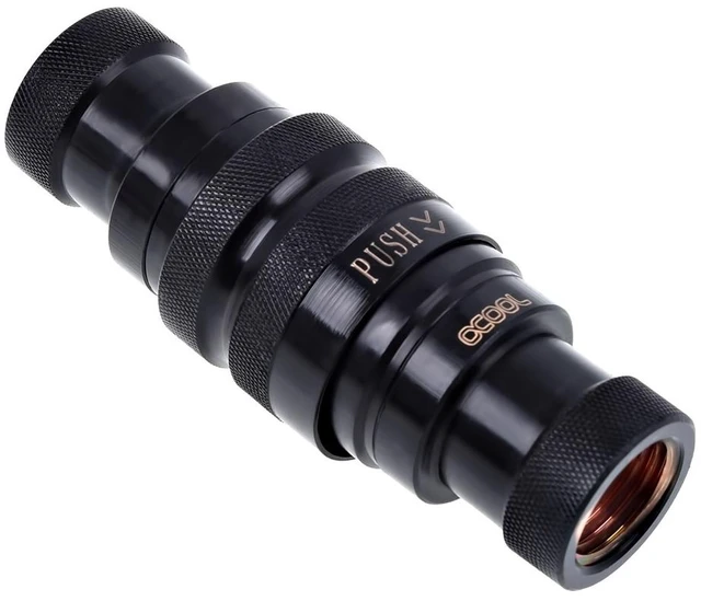 Alt view image 14 of 19 - Alphacool G1/4" Eiszapfen HF Quick Release Connector Kit, Deep Black